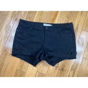 Torrid Womens Denim Black Shorts Size 16